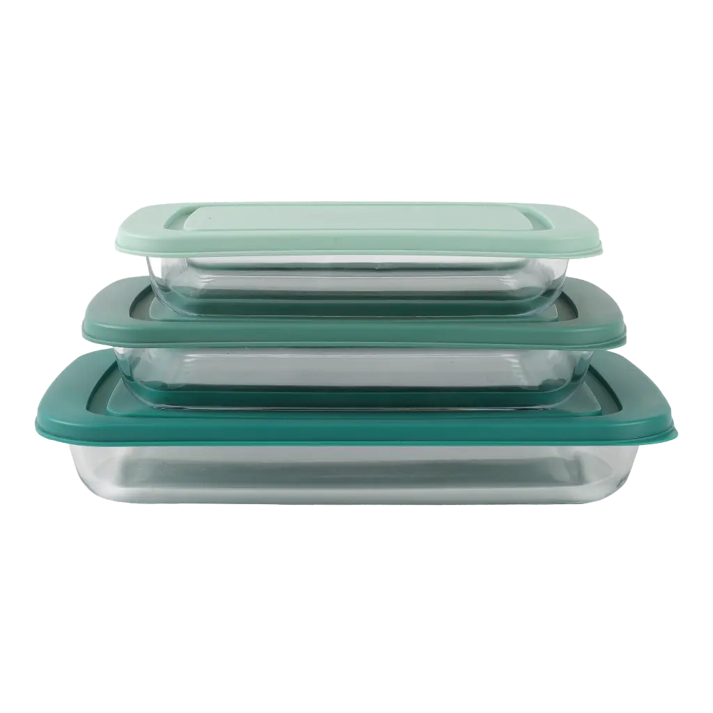 3GLSBAKE1K2J-GRN - Glass Bakeware Set - 1.webp