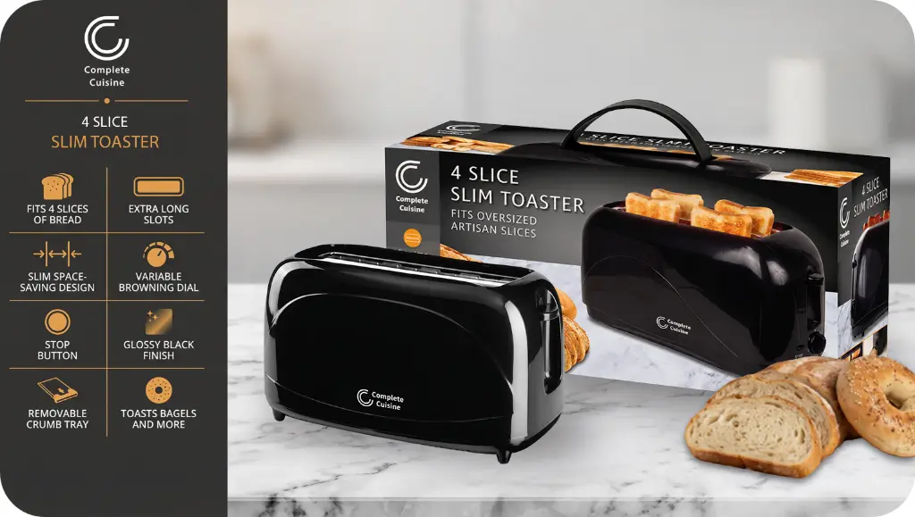 CC-TST440-BK-HDL - 4 Slice Slim Toaster - sheet 2.webp