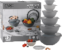 CWC 12 Piece Mixing Bowl Set with Lids 