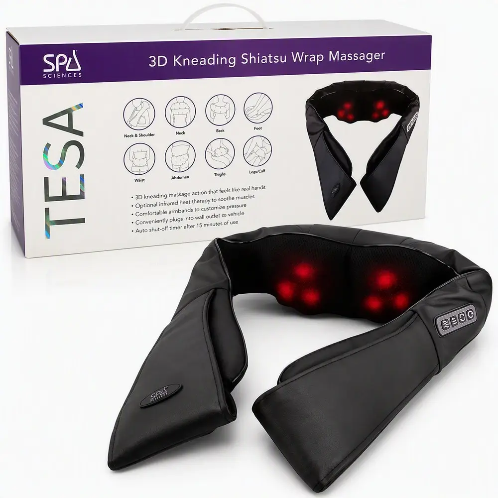 Spa Science Tesa 8-in-1 Shiatsu Massager