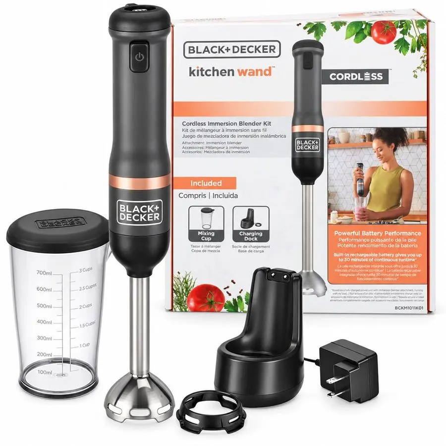 Black+Decker Cordless Kitchen Wand™ Immersion Blender Set 
