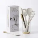 CWC 6 Pc. Silicone Kitchen Utensils Set with Crock