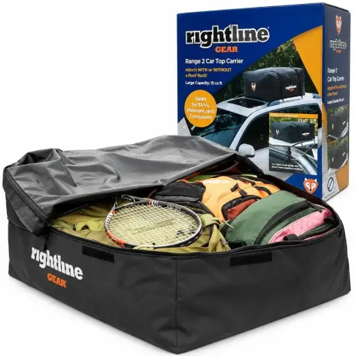 [100R20] Rightline Weatherproof Rooftop Cargo Carrier- Large Capacity 15 cu. ft.  