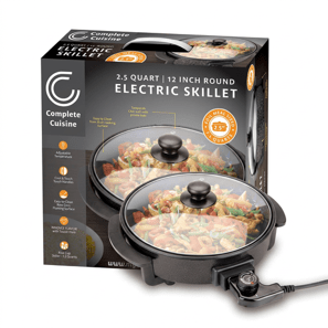 [CC-RN-SK1200-HDL] Complete Cuisine® 12" Round Electric Skillet