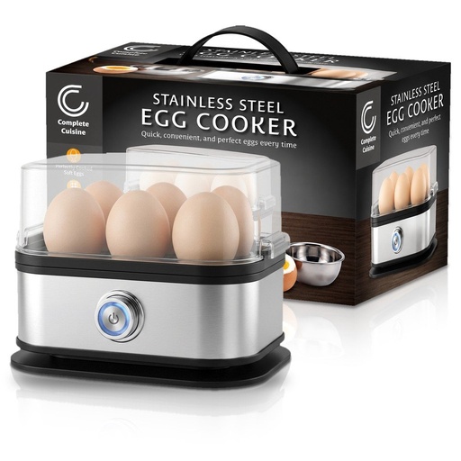 [CC-EGG600SS-HDL] Complete Cuisine® Stainless Steel Egg Cooker